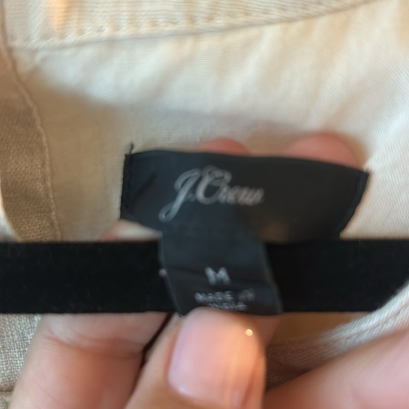 JCrew Cream Sleeveless Linen Dress - Picture 2 of 2